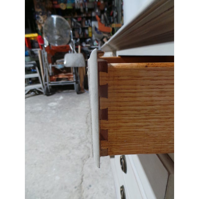 Wood Gustavian Style Unique 4 Drawer Nightstands For Sale - Image 7 of 11