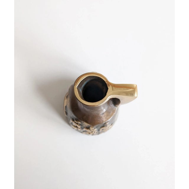 German Bronze Vase by Horst Dalbeck, 1970s For Sale - Image 6 of 10