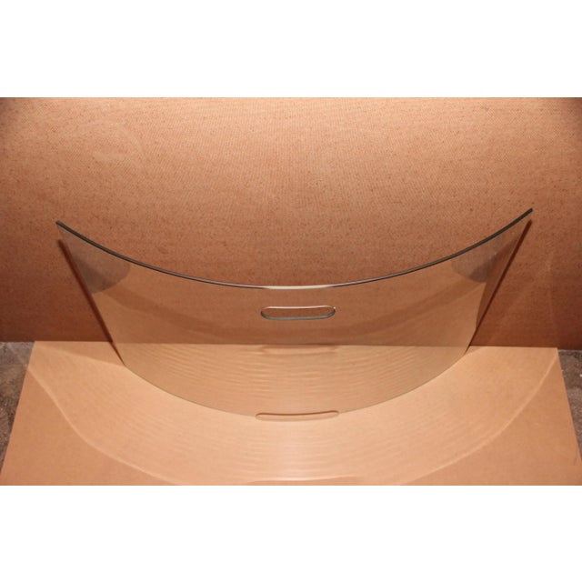 Glass Fireplace Screen, 1990s For Sale - Image 10 of 12