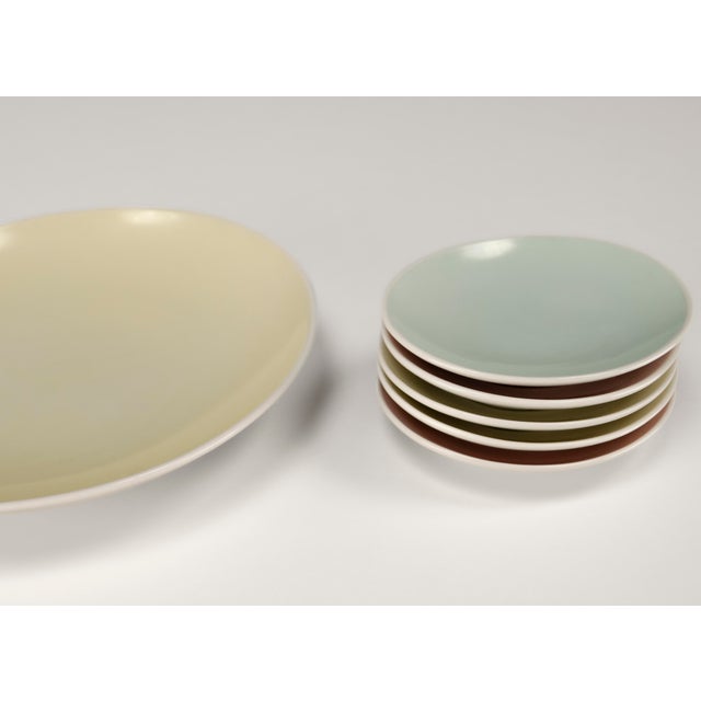 Mid-Century Modern Pastel Porcelain Cabaret Set by Hubert Griemert for Fürstenberg, 1950s, Set of 6 For Sale - Image 6 of 12