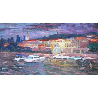 Portofino Original Painting by Murat Kaboulov For Sale