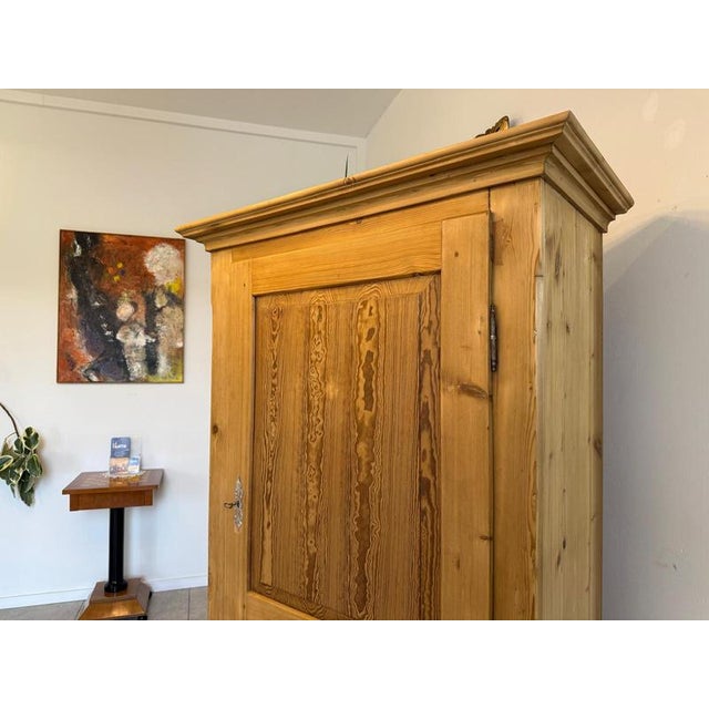 Antique Biedermeier Farmhouse Cabinet in Wood For Sale - Image 4 of 17