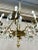 Metal Vintage Rococo Cast Brass and Crystal Chandelier For Sale - Image 7 of 12