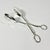 Mid-Century Hollywood Regency Italian Towle Silver Plate Etched Salad Tongs For Sale - Image 6 of 17
