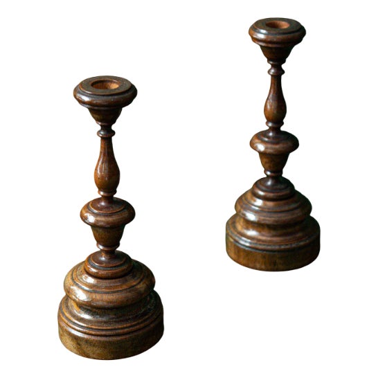 Chess-Shaped Candleholders, Set of 2 For Sale