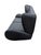 Vladimir Kagan Wingback American Leather Studio Fiftyish Black Leather Sofa Silver-Toned Feet. Inspired by Kagan's 1950s...