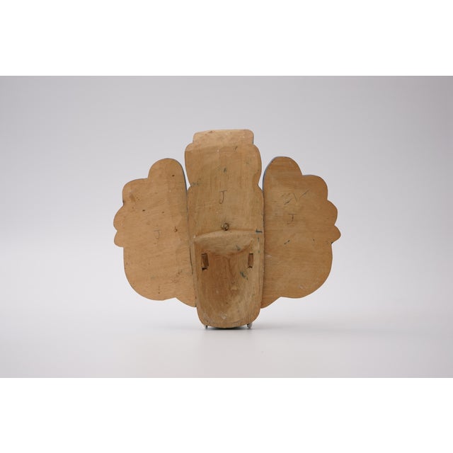 Traditional Wooden Mask, 1970s, Set of 3 For Sale - Image 4 of 14