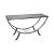 Design Institute of America Brushed Metal Console For Sale