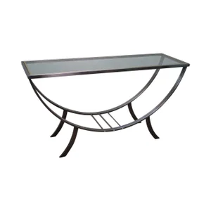 Design Institute of America Brushed Metal Console