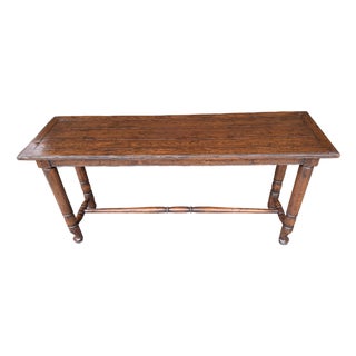 Guy Chaddock Melrose Collection Country English Plank-Top Console Table For Sale