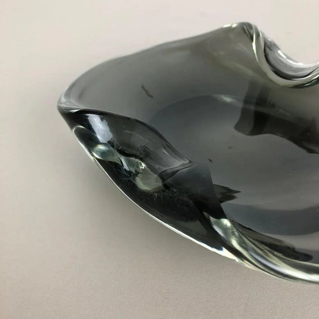 Glass Murano Glass Shell Bowl by Antonio Da Ros for Cenedese, Italy, 1960s For Sale - Image 7 of 18