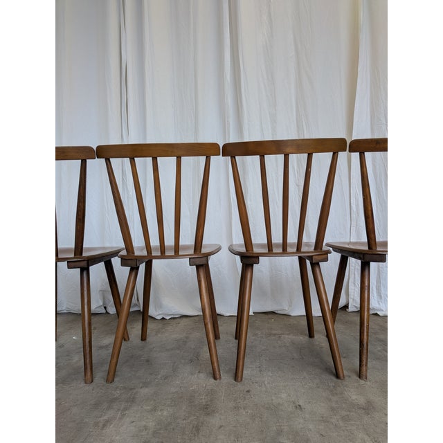 Vintage Windsor Dining Chairs from Stol Kamnik, 1970s, Set of 4 For Sale - Image 15 of 18