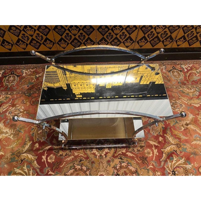 Period: 20th century Style: Design 50's and 60's Condition: Excellent condition Material: Chromium Width: 70Height:...