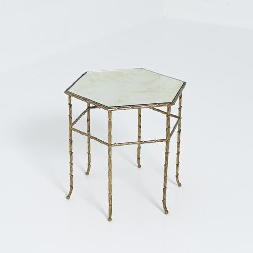 Brass Side Table from Maison Baguès For Sale - Image 3 of 18