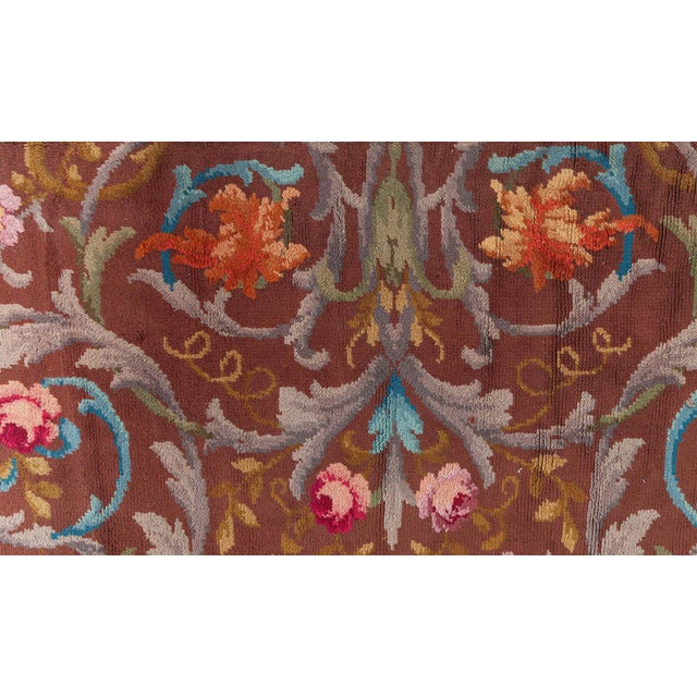 Doris Leslie Blau Vintage Spanish Savonnerie Rug (size adjusted) For Sale - Image 4 of 8