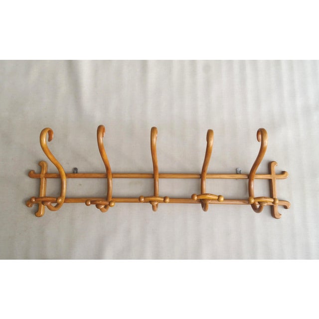 Wall-Mounted Coat Hook with Five Arms by Michael Thonet for Gebrüder Thonet, 1900 For Sale - Image 8 of 10