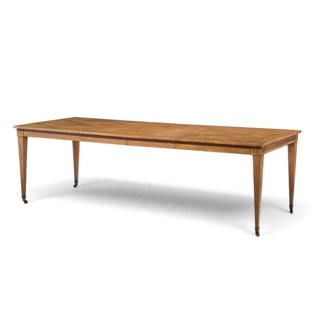 Traditional Baker Furniture French Regency Expanding Dining Table With 2 Leaves For Sale - Image 3 of 14
