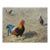 Late 20th Century Rooster and Hens Farmyard Painting For Sale