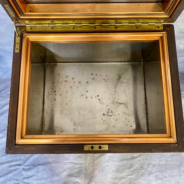 Brown Antique Benson & Hedges Humidor/Side Table For Sale - Image 8 of 17