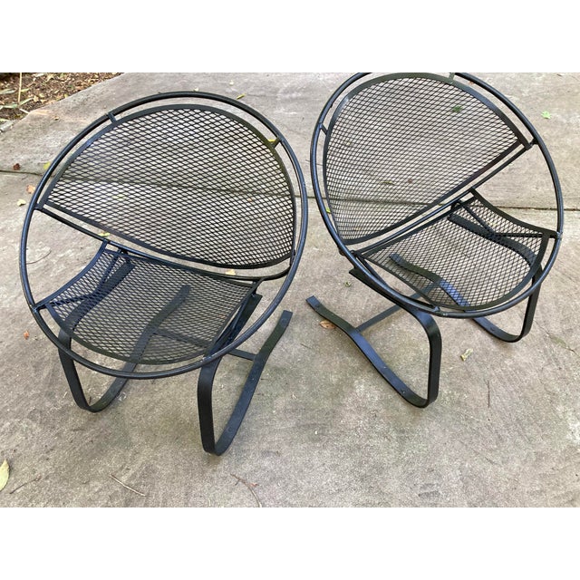 Maurizio Tempestini Mid 20th Century Attributed to Tempestini for Salterini Cantilever Radar Chairs - A Pair For Sale - Image 4 of 8