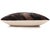 2020s Luxury Brown Cowhide Leather Throw Pillow 16x24 | Handmade Geometric Designer Lumbar Cushion For Sale - Image 5 of 7