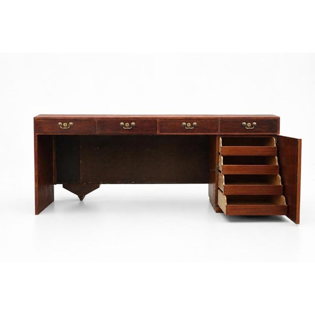Vintage Scandinavian Desk in Teak and Mahogany, 1940s For Sale - Image 6 of 12