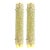 Luxury Gold 24k Wall Sconces With Green “Graniglia” Murano Glass –Set of Two For Sale