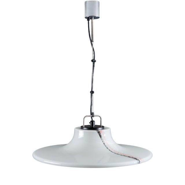 Glass Cirrus UFO Pendant from Peill & Putzler, 1970s For Sale