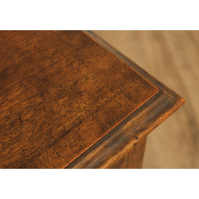 Late 20th Century Baker Furniture Georgian Style Walnut Bachelors Chest For Sale - Image 5 of 12