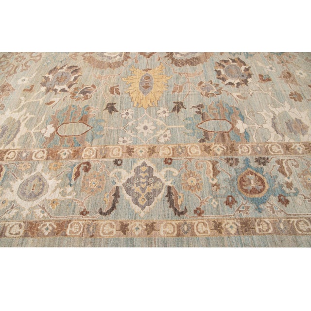 21st Century Contemporary Sultanabad Rug 13 X 23 For Sale - Image 11 of 13