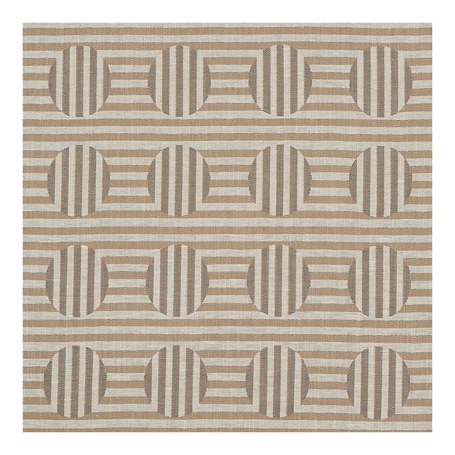 Schumacher Soto Fabric in Sand For Sale