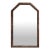 Vintage Bamboo Beveled Mirror For Sale