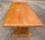 Brown Vintage French Country Trestle Dining Table For Sale - Image 8 of 12