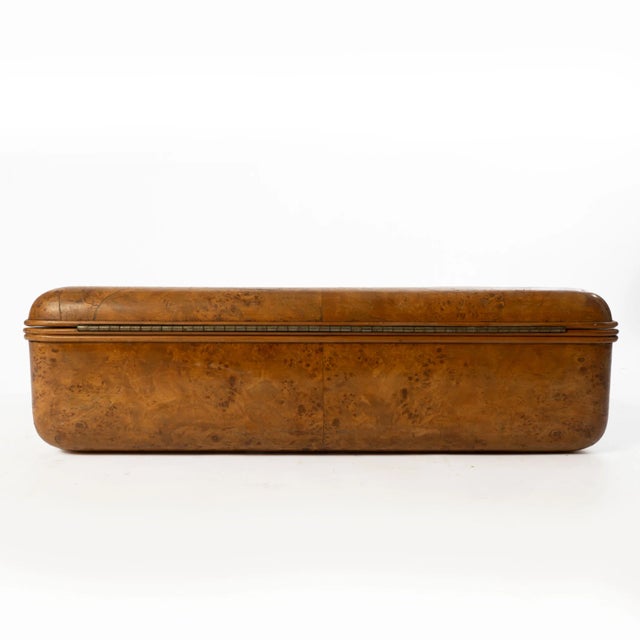 Brown Antique Carpathian Elm Burl Box For Sale - Image 8 of 12
