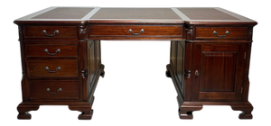 Double Face Desk in Mahogany