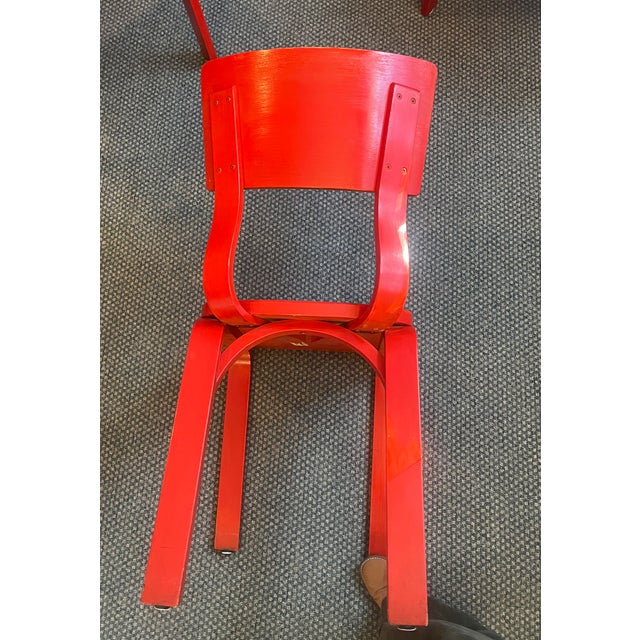 Wood Mid-Century Beech Bentwood Thonet Dining Chairs For Sale - Image 7 of 9