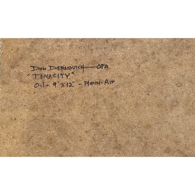 Don Dernovich Tenacity Oil on Panel For Sale - Image 4 of 4
