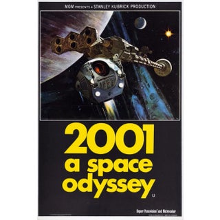 "2001: A Space Odyssey" Original Vintage Movie Poster, British, 1968 For Sale