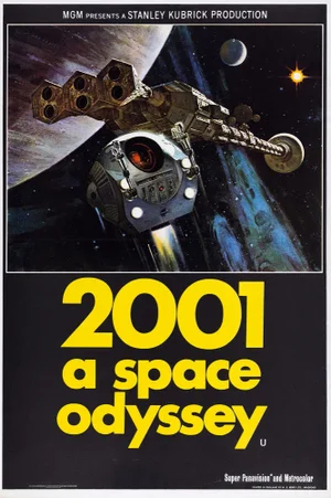 "2001: A Space Odyssey" Original Vintage Movie Poster, British, 1968