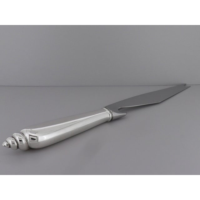 Late 20th Century Tiffany & Co. 'Modern Shell' Pattern Hollow Handle Bar Knife by Angela Cummings For Sale - Image 10 of 10
