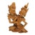 Late 20th-Century Balinese Modernist Rama & Sita – 11.5-Inch Wood Carving [User] For Sale