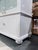 Elegant White Glazed Curio Display Cabinet For Sale - Image 11 of 11