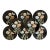Set of 8 Fitz and Floyd Midnight Poppy Salad Plates For Sale
