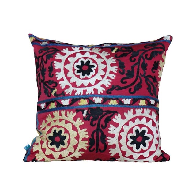 Introducing our stunning Suzani Pillow, meticulously handcrafted from antique Uzbek Suzani fabric. Each pillow features...