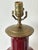 Vintage Oxblood Glazed Ceramic Lamp For Sale - Image 10 of 12