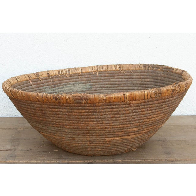 Tribal Large Antique Nomadic Harvest Bowl For Sale - Image 3 of 10