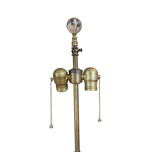 1950s 1950s Warren Kessler Chinoiserie Blue and White Table Lamp For Sale - Image 5 of 8