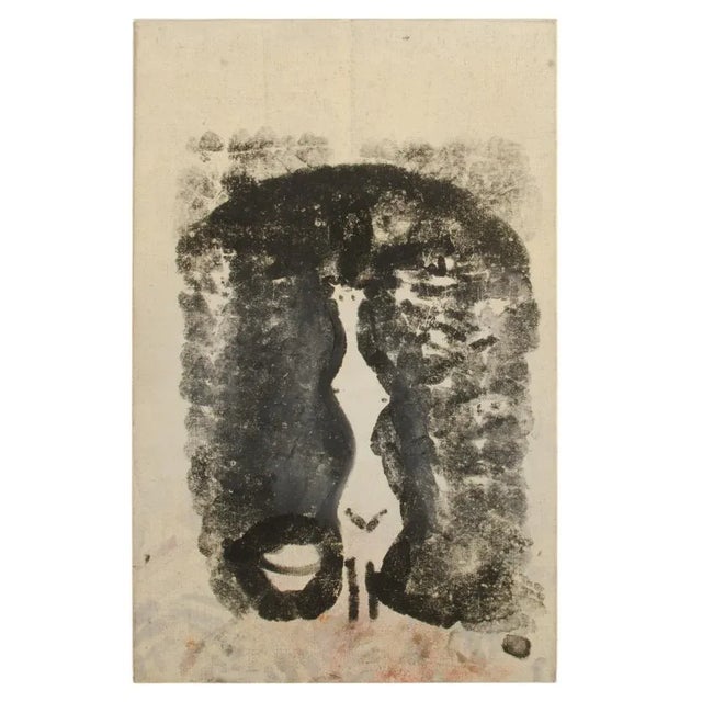 Newton Hayden Stubbing (British, B. 1921- D. 1983) "Untitled" Figurative Abstract Painting For Sale - Image 13 of 13