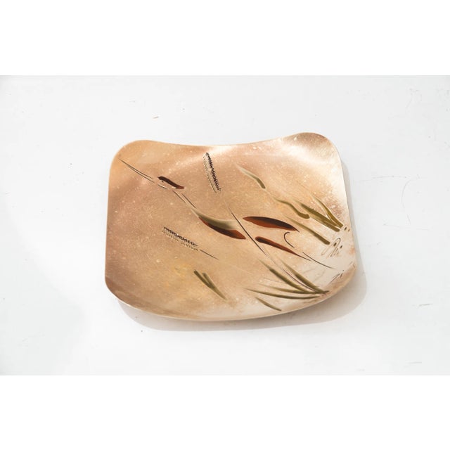 Gold Brass Painted Wall Plate from WMF, 1950s For Sale - Image 8 of 13