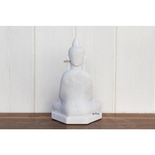 Shan Style Burmese White Buddha For Sale In Los Angeles - Image 6 of 11